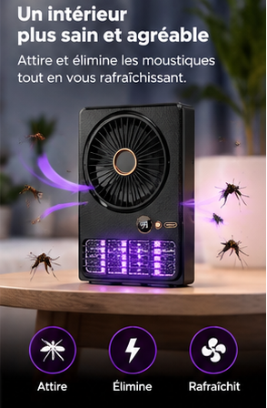 Ventilateur Anti-Moustiques 2-en-1